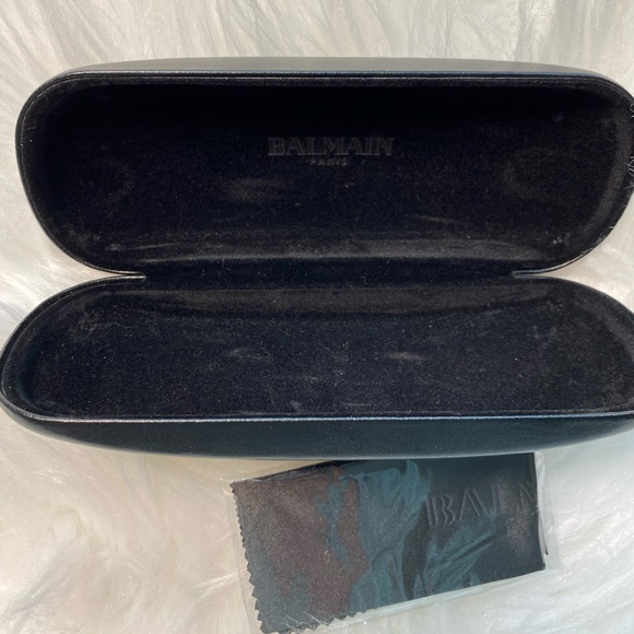 Balmain Paris Glasses Case and Cleaning Cloth - Picture 2 of 4